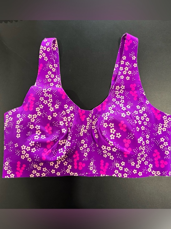 knix Other - Knix Vibrant Purple Floral Scoop Neck Bra Top